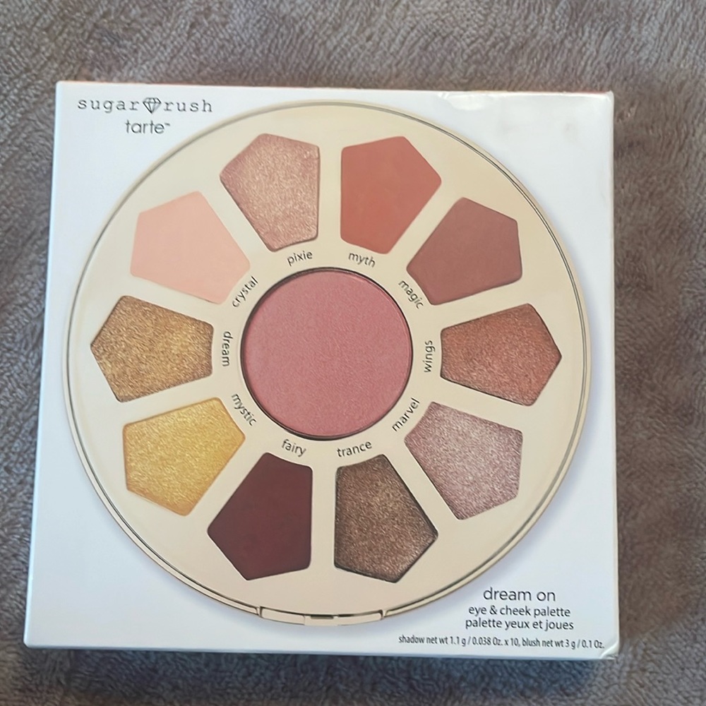 BNIB Sugar Rush Tarte Eyeshadow Palette